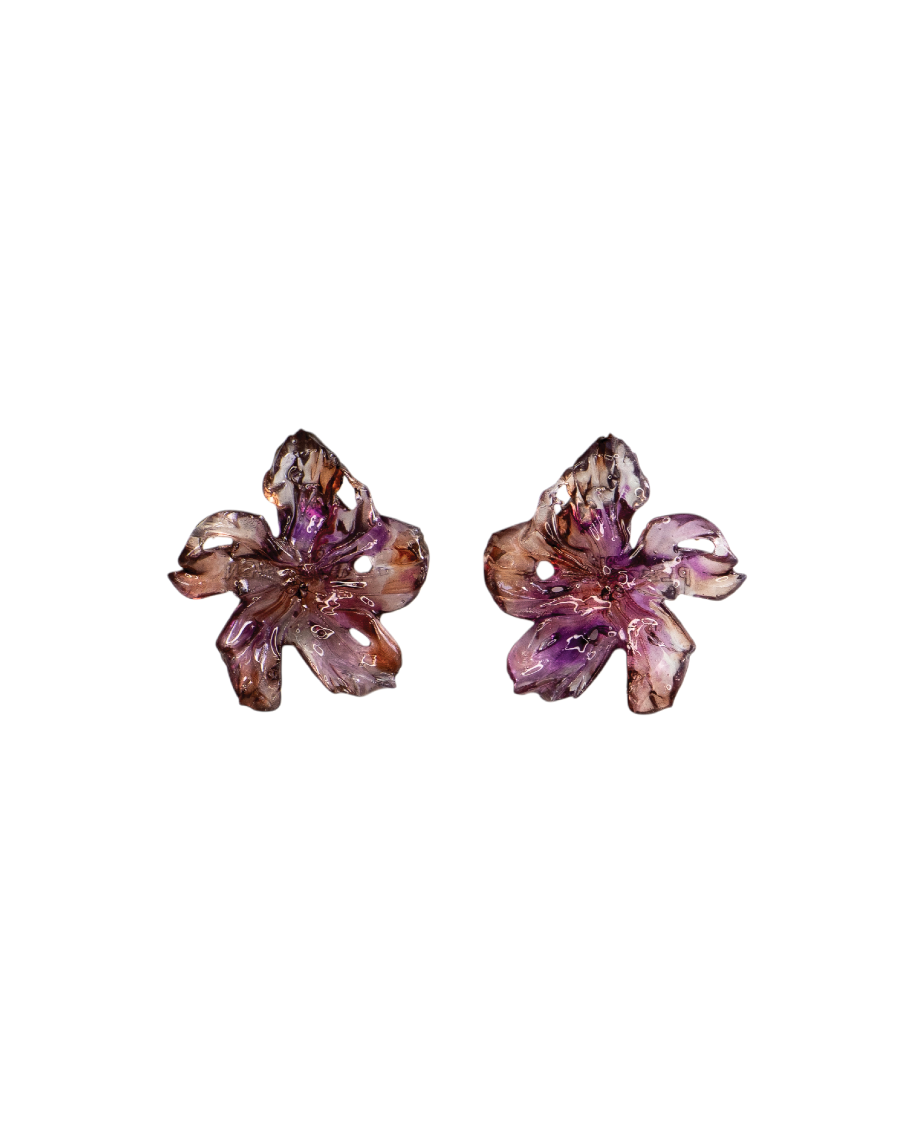'medium plum brown earrings'