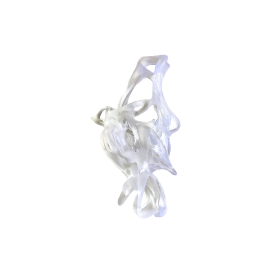 Clear resin statement 3D printed ring