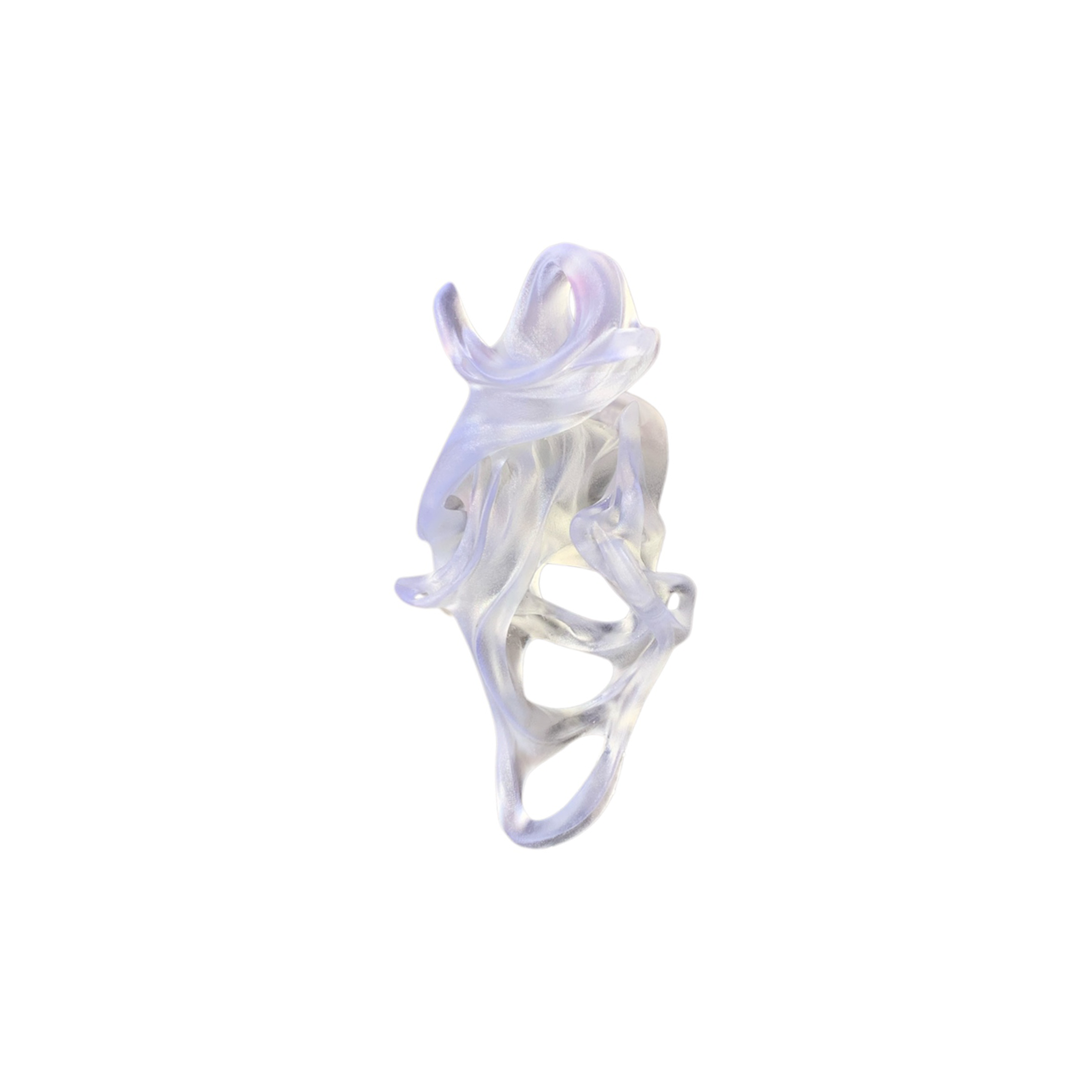 Clear resin statement 3D printed ring