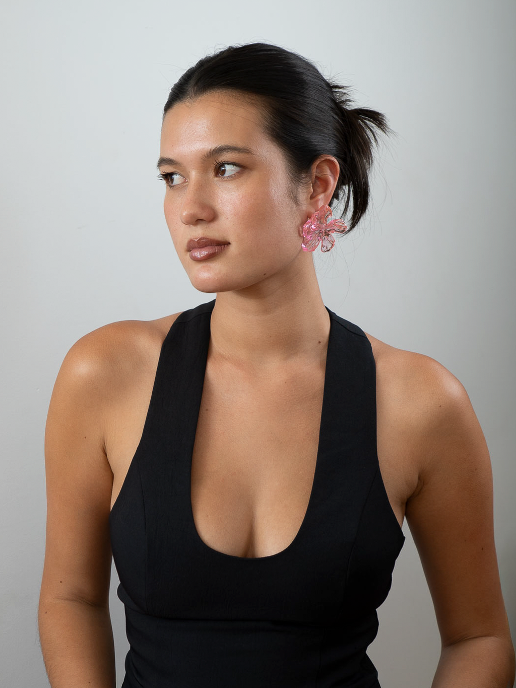 'medium ροζ earrings'