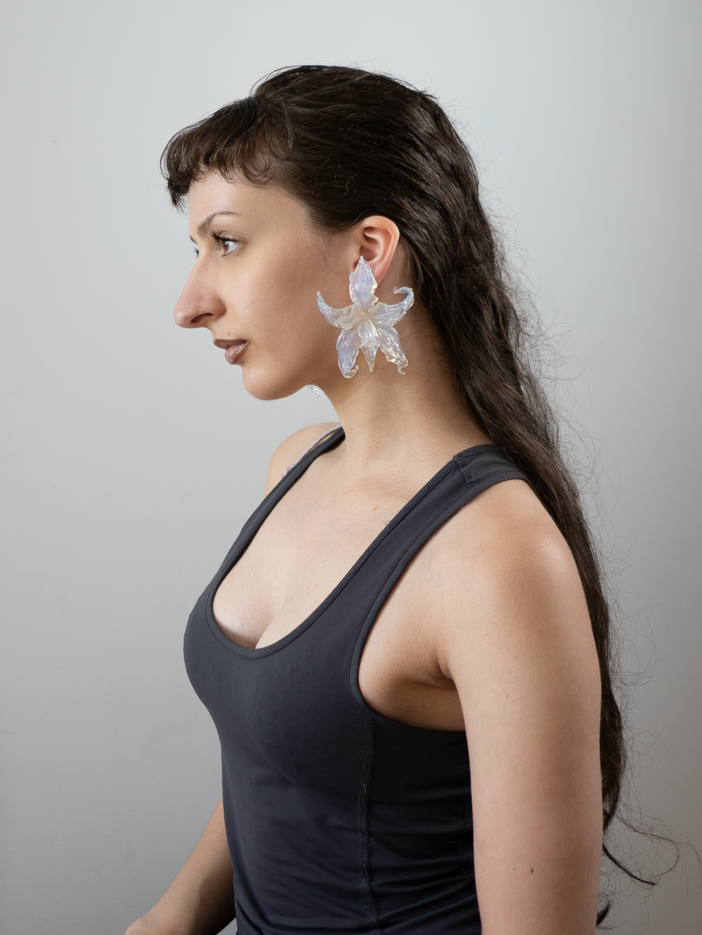 Άνθη (anthi) earring - Clear Gloss