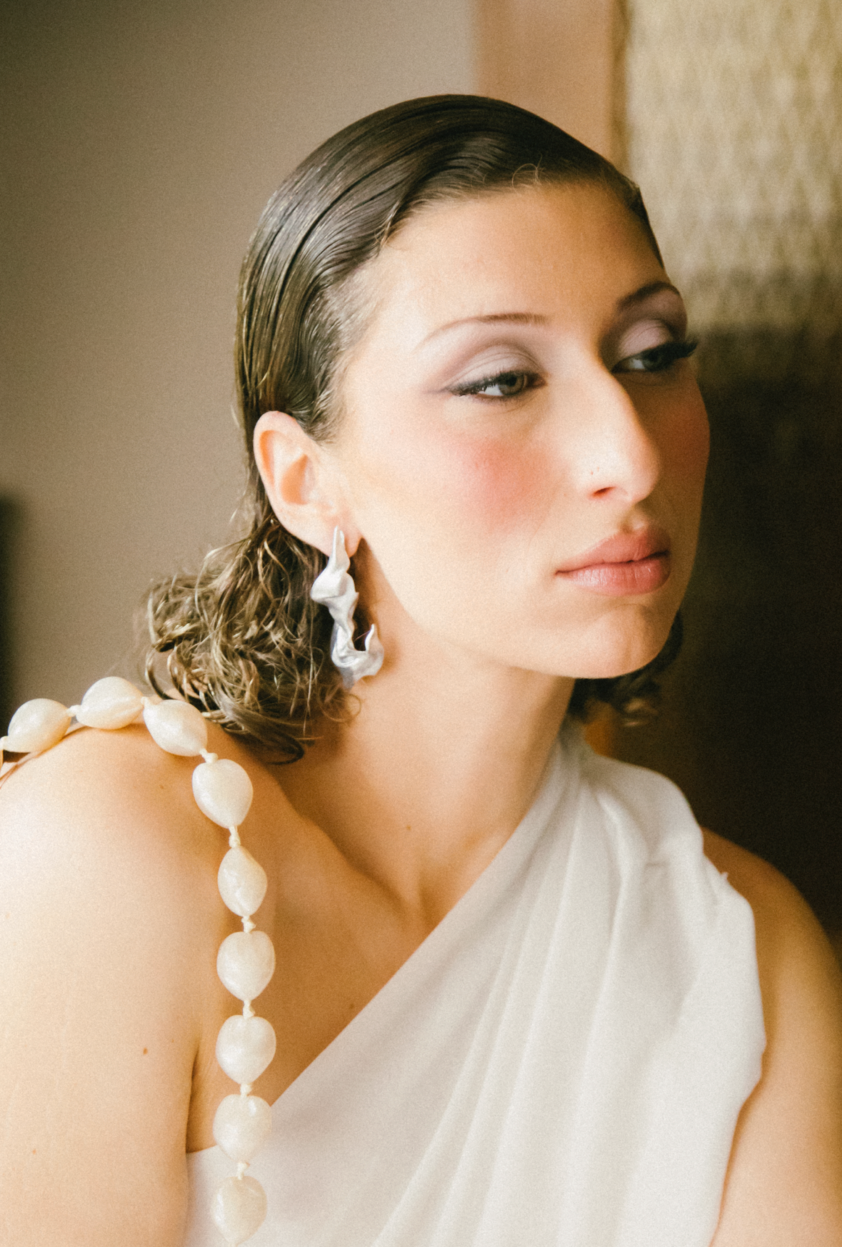 'silver fold' earrings