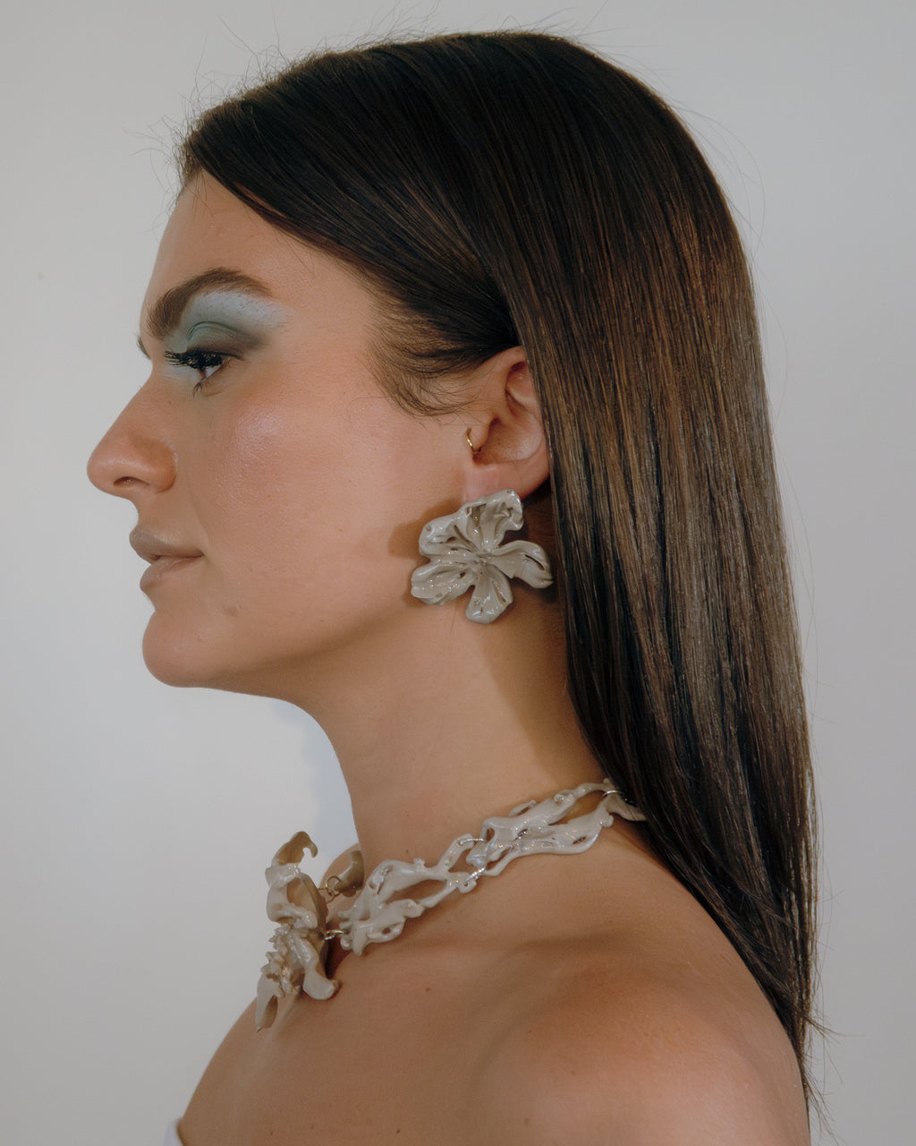 'floral κόσμος necklace' - πέτρα (𝘴𝘵𝘰𝘯𝘦)