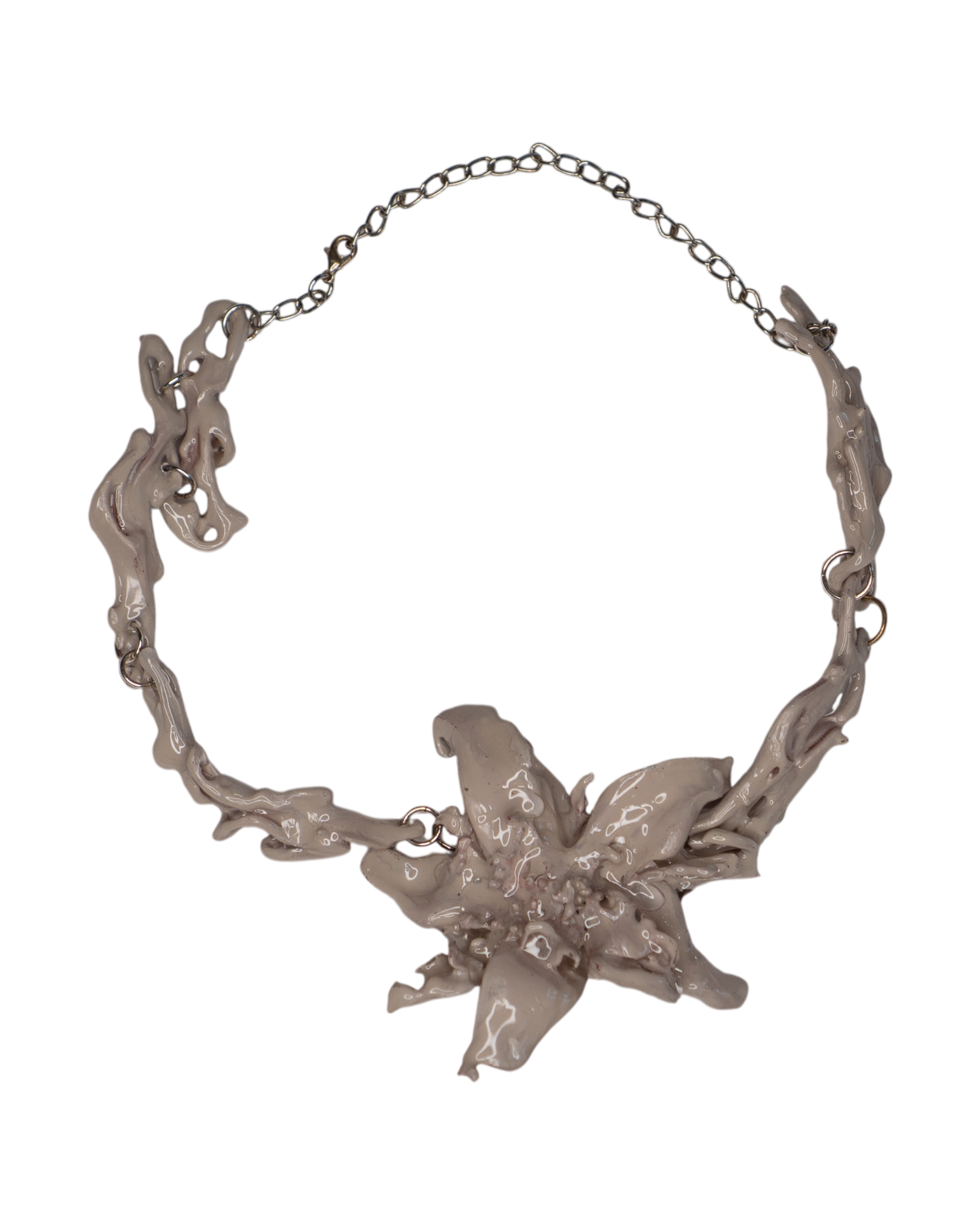 'floral κόσμος necklace' - πέτρα (𝘴𝘵𝘰𝘯𝘦)