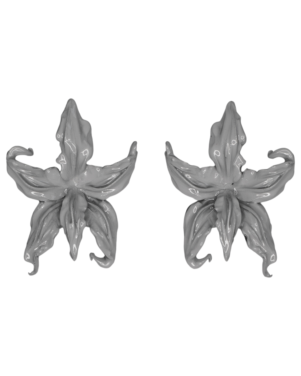 Άνθη (anthi) earring - γκρί (𝘨𝘳𝘦𝘺)