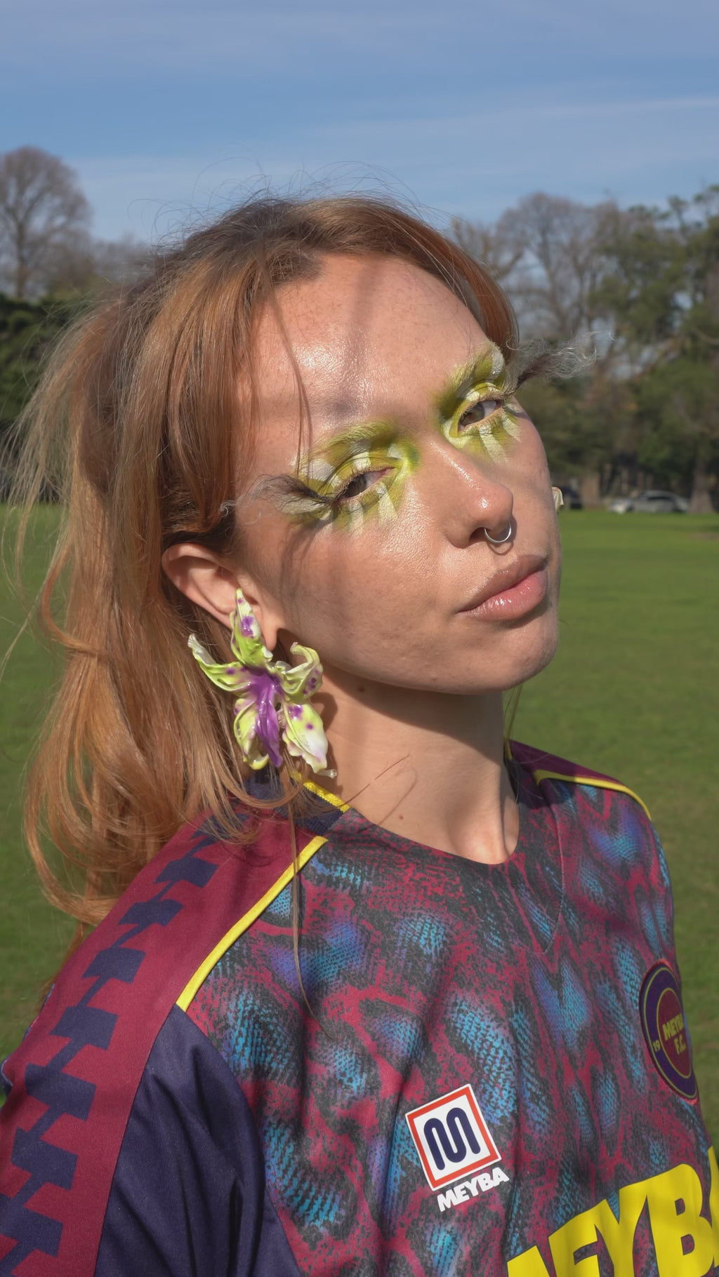 Άνθη (anthi) earring - zygopetalum