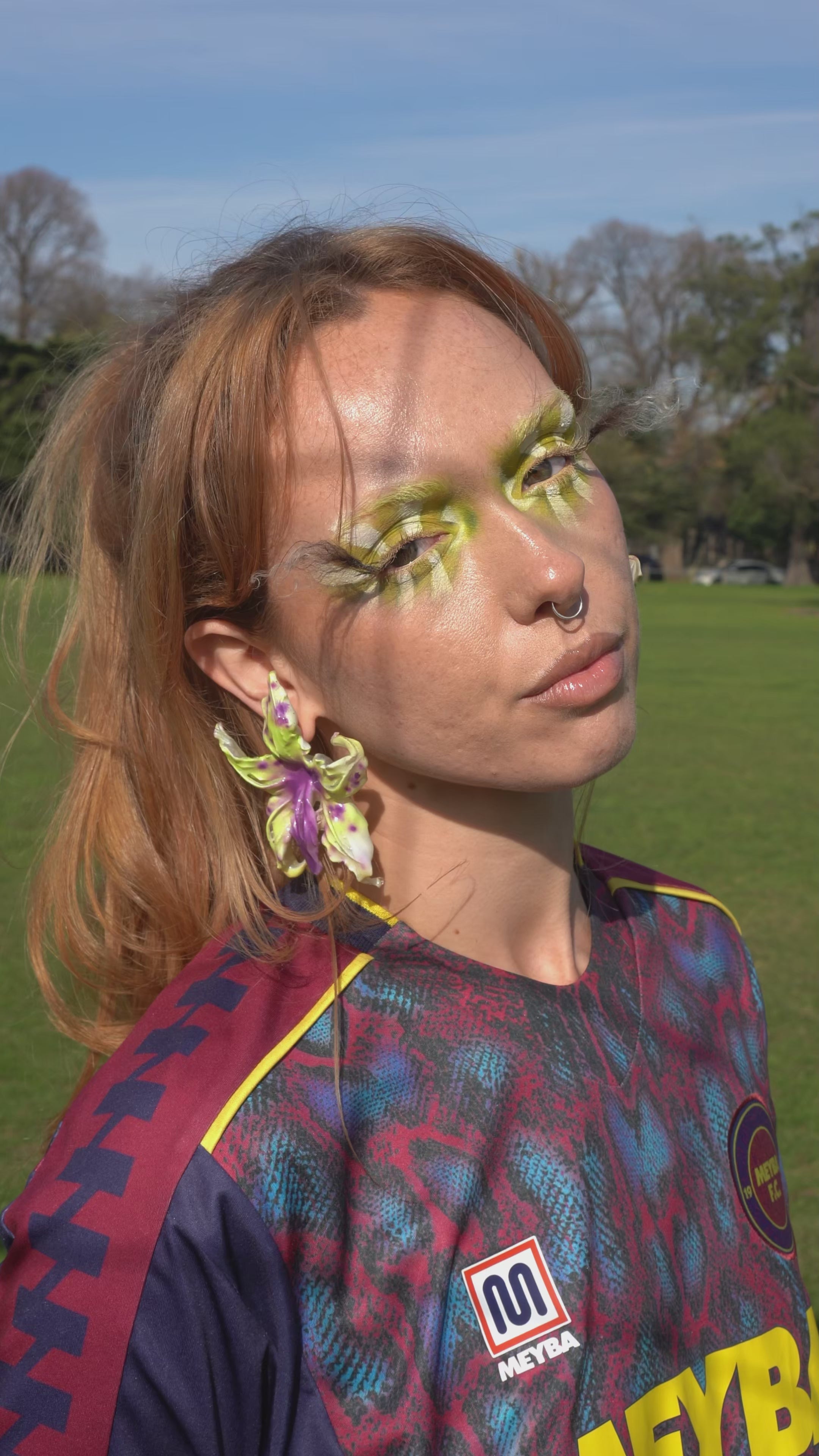 Άνθη (anthi) earring - zygopetalum