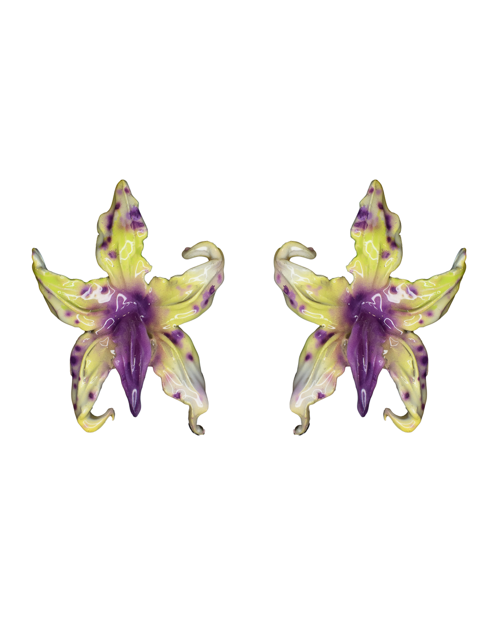 Άνθη (anthi) earring - zygopetalum