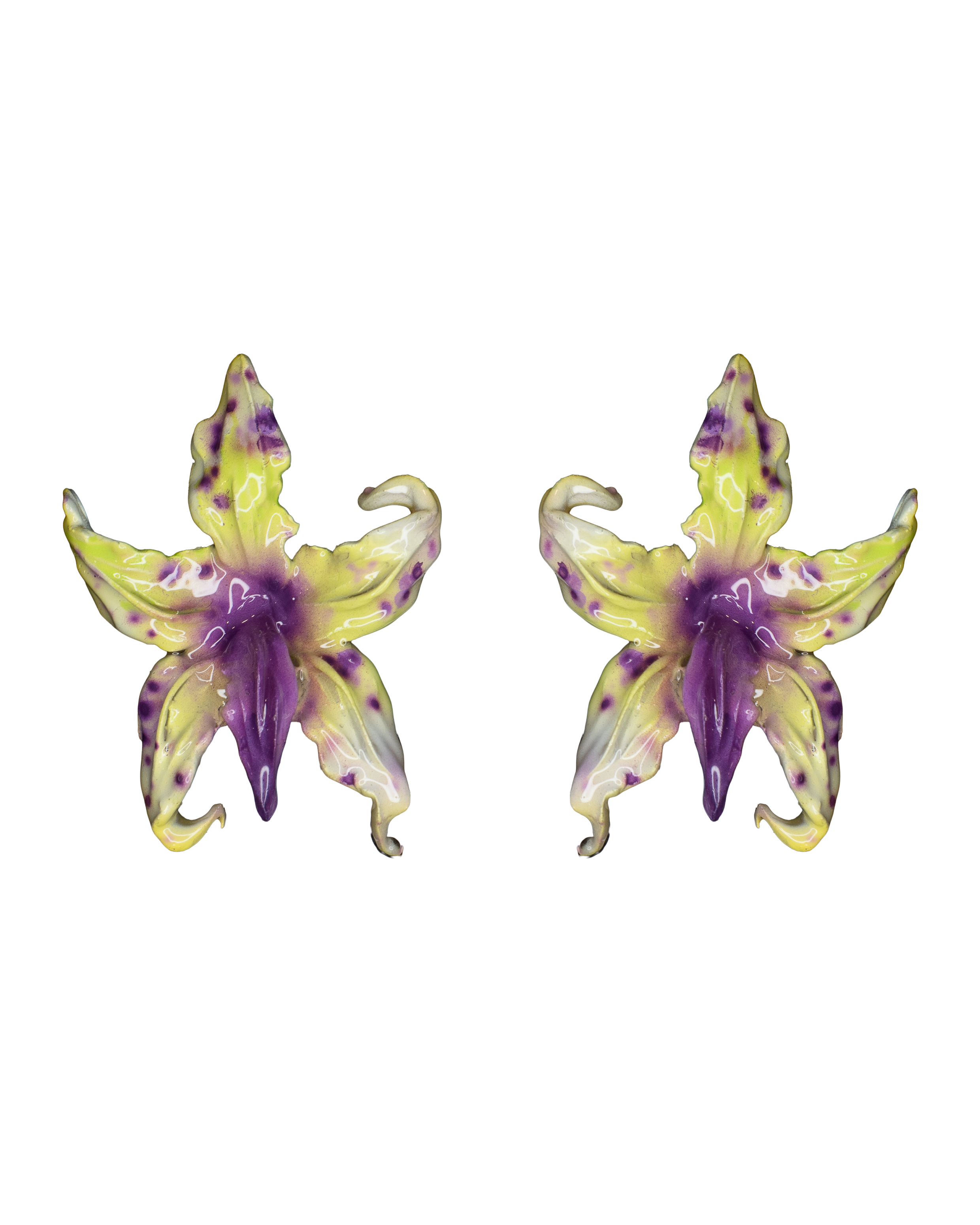 Άνθη (anthi) earring - zygopetalum