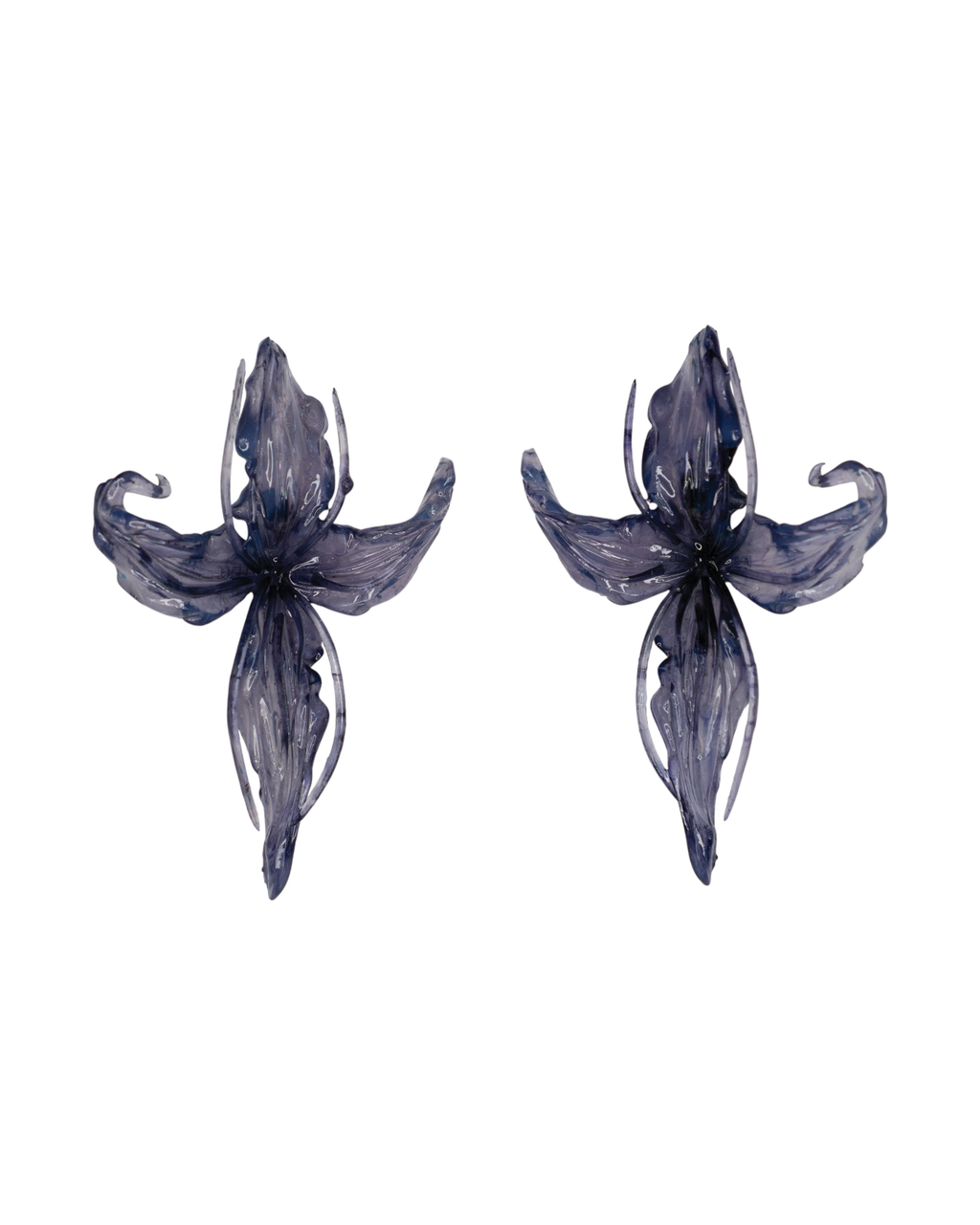 Σταύροσ Λουλούδι (cross flower) earring - Lavender